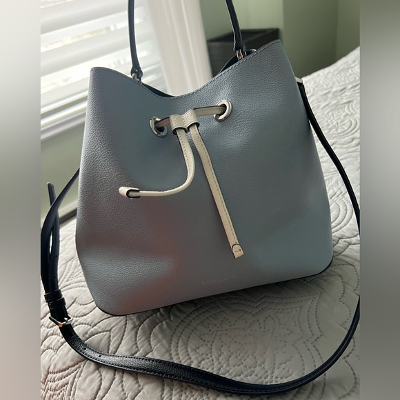 Kate Spade Eva bucket drawstring crossbody blue tote bag - Picture 2 of 5